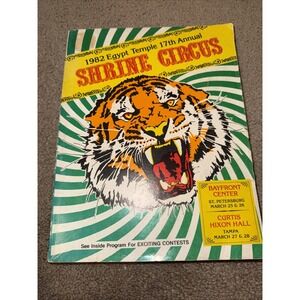 Shrine Circus 1982 17th Annual Book Program  Petersburg Florida‎